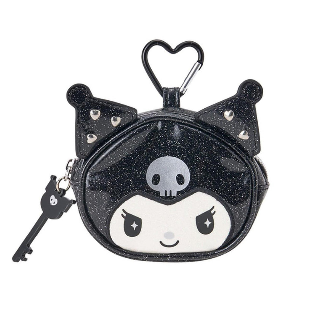 SANRIO MINI POUCH WITH CARABINER KUROMI'S SPECIAL KEY 20TH ANNIVERSARY