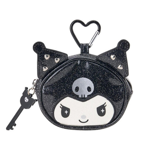 SANRIO MINI POUCH WITH CARABINER KUROMI'S SPECIAL KEY 20TH ANNIVERSARY