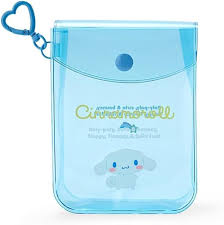 SANRIO JAPAN ORIGINAL CINNAMOROLL VINYL MINI POUCH WITH CLIP