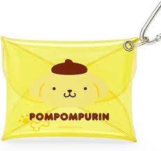 SANRIO JAPAN ORIGINAL POMPOMPURIN MINI CLEARR CASE / POUCH WITH CARABINER CLIP