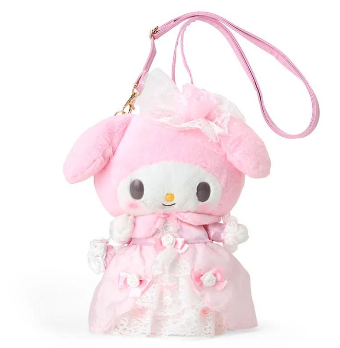 SANRIO ORIGINAL MY MELODY PLUSH CROSSBODY BAG LADY