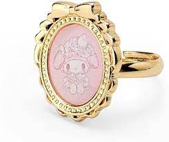 SANRIO JAPAN ORIGINAL MY MELODY RING WITH CASE WHITE STRAWBERRY TEA TI ...