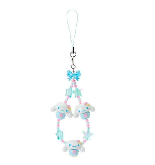 SANRIO ORIGINAL CINNAMOROLL 3D MASCOT HAND STRAP TOKIMEKI POP BEADS HEISEI RETRO Y2K