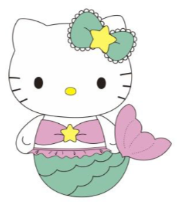 HELLO KITTY 8 IN PLUSH PISCES ZODIAC