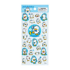 SANRIO JAPAN ORIGINAL PECKLE STICKER SEET HAPPY WITH SINGING AND DANCING