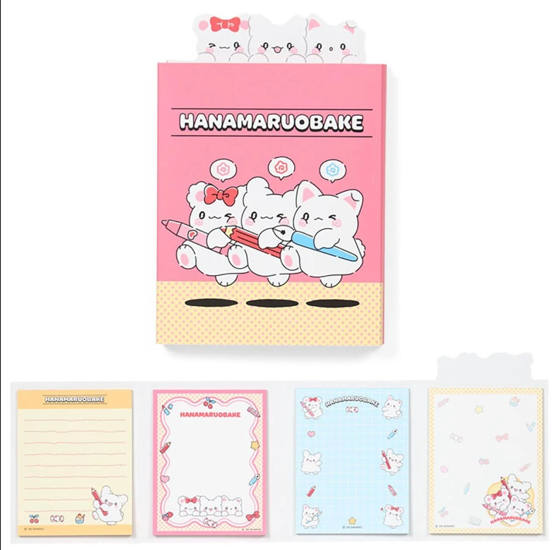 SANRIO ORIGINAL HANAMARUOBAKE FLIP-UP MEMO TOGETHER WITH FRIENDS