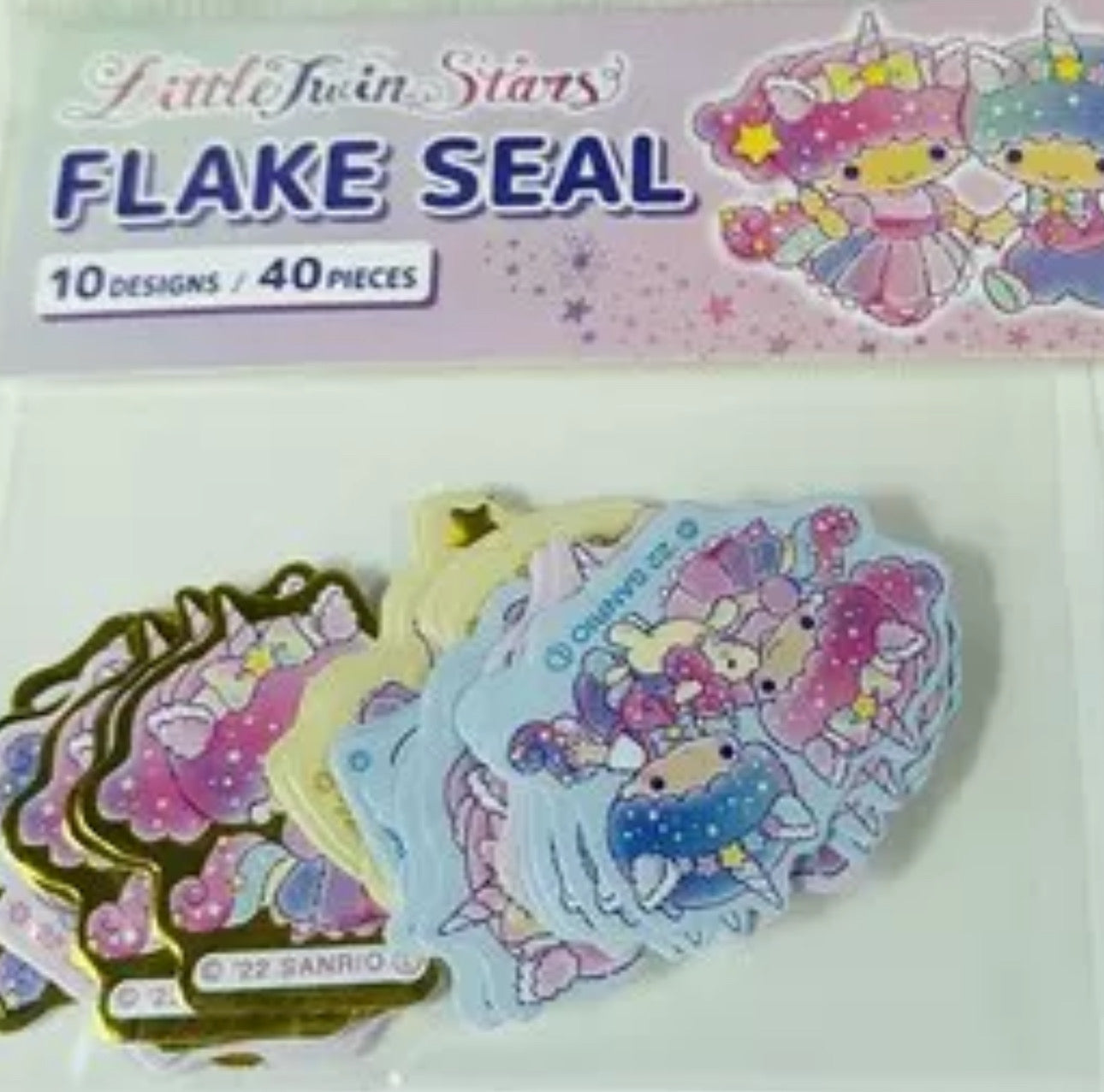 SANRIO ORIGINAL LITTLE TWIN STARS FLAKE SEAL TS