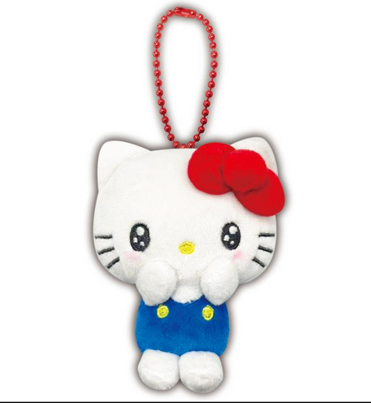 SANRIO ORIGINAL HELLO KITTY PETIT MINI MASCOT HOLDER EXCITING FACE