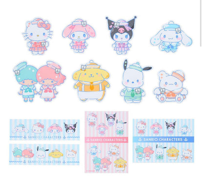 SANRIO CHARACTERS SAILOR COLLAR STICKER SET