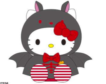 SANRIO HELLO KITTY 10 IN PLUSH BAT HALLOWEEN
