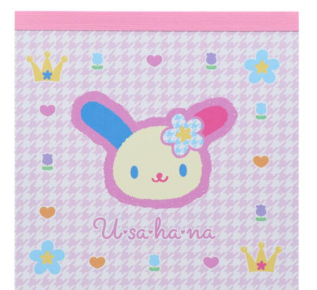 SANRIO ORIGINAL USAHANA MEMO PAD Y2K HOUNDSTOOTH