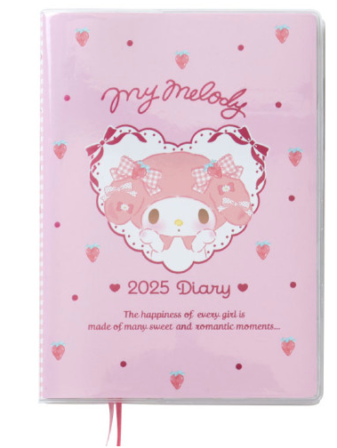 SANRIO JAPAN ORIGINAL MY MELODY DIARY BOOK B6 2025 CALENDAR