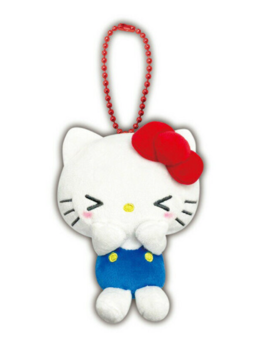 SANRIO ORIGINAL HELLO KITTY PETIT MINI MASCOT HOLDER HAPPY FACE