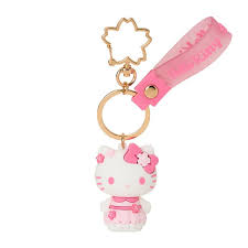 SANRIO ORIGINAL HELLO KITTY KEY CHARM / CHARM  SAKURA 3D