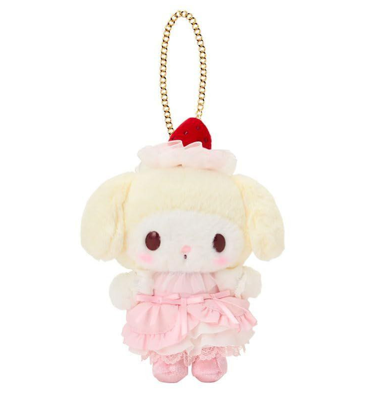 SANRIO ORIGINAL MY MELODY MASCOT BAG CHARM STRAWBERRY WHIPPED CAKE