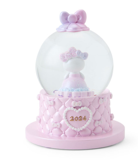 SANRIO ORIGINAL HELLO KITTY 50TH ANNIVERSARY 2024 SHINING SNOW GLOBE M