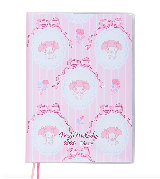 SANRIO ORIGINAL MY MELODY HORIZONTAL RULE TYPE B6 DIARY 2026