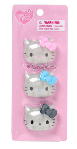 SANRIO ORIGINAL HELLO KITTY I LOVE HELLO KITTY MAGNET SET