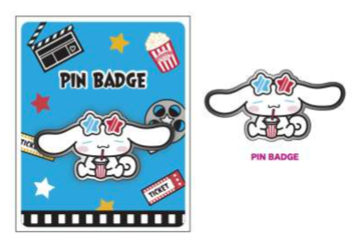 SANRIO CINNAMOROLL PIN BADGE MOVIE THEATER
