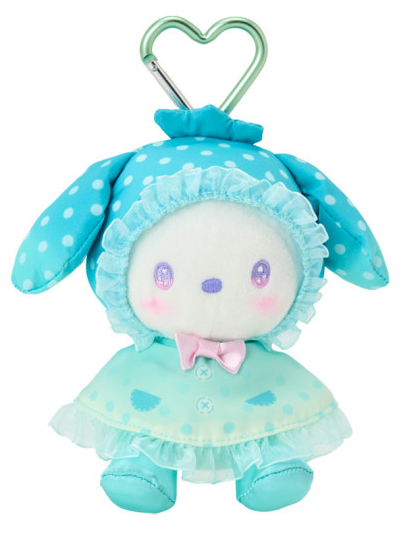 SANRIO ORIGINAL POCHACCO SWEET RAIN COLLECTION RAINCOAT MASCOT HOLDER