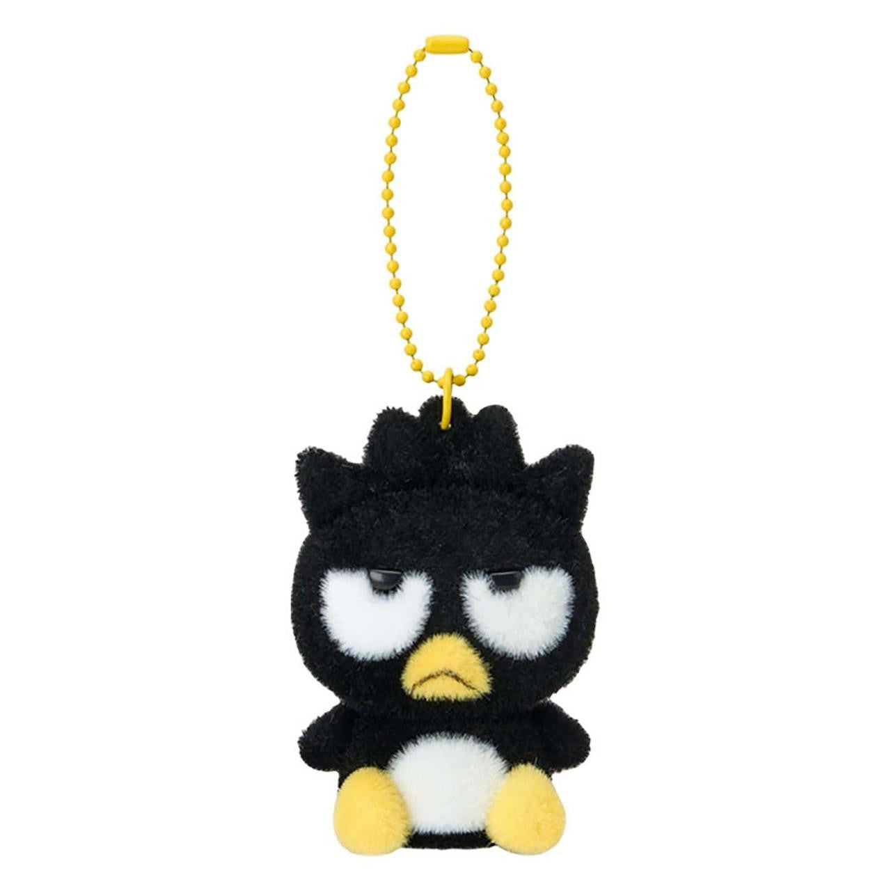SANRIO ORIGINAL BADTZMARU FLOCKED FIGURE MASCOT HOLDER