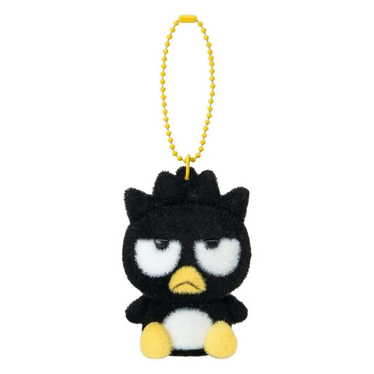 SANRIO ORIGINAL BADTZMARU FLOCKED FIGURE MASCOT HOLDER