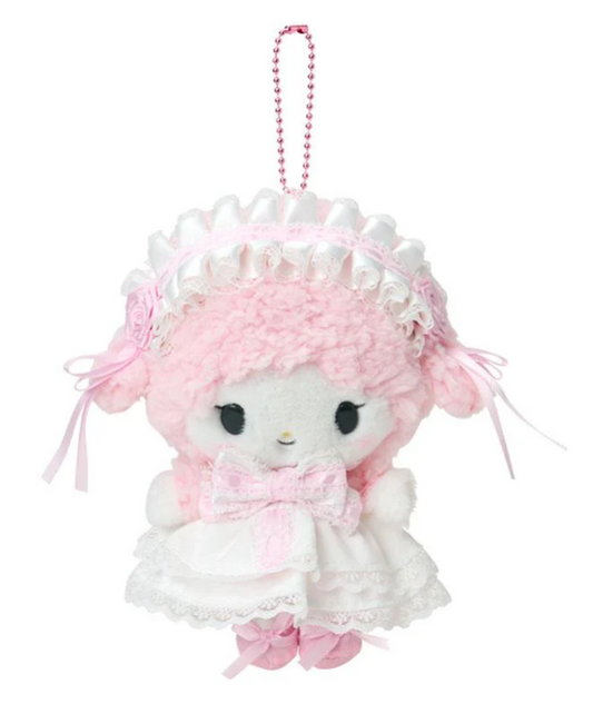 SANRIO ORIGINAL MY SWEET PIANO MASCOT HOLDER WHITE FRILL