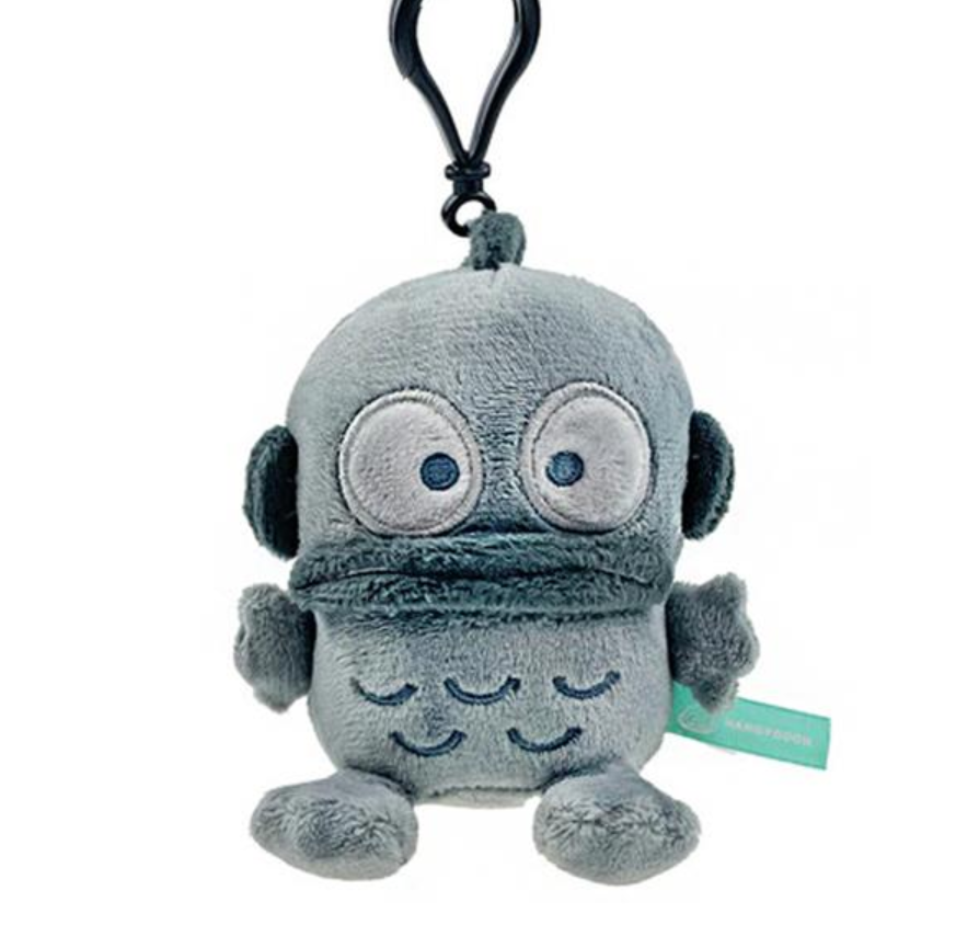 SANRIO ORIGINAL HANGYODON MASCOT CHARM ASH MONOCHROME