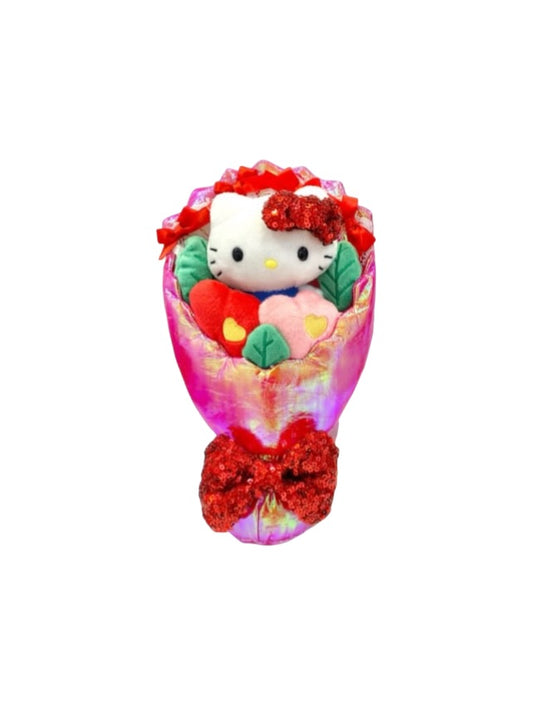 SANRIO HELLO KITTY 8 IN PLUSH FLOWER BOUQUET
