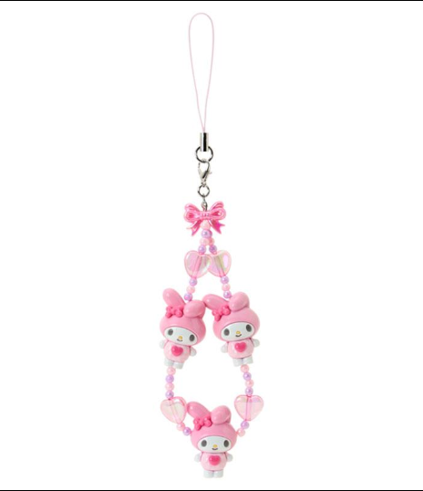 SANRIO ORIGINAL MY MELODY 3D MASCOT HAND STRAP TOKIMEKI POP BEADS HEISEI RETRO Y2K