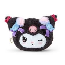 SANRIO ORIGINAL KUROMI FACE SHAPED POUCH ROMANTIC ROOM