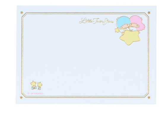 SANRIO ORIGINAL LITTLE TWIN STARS MESSAGE MINI PAD