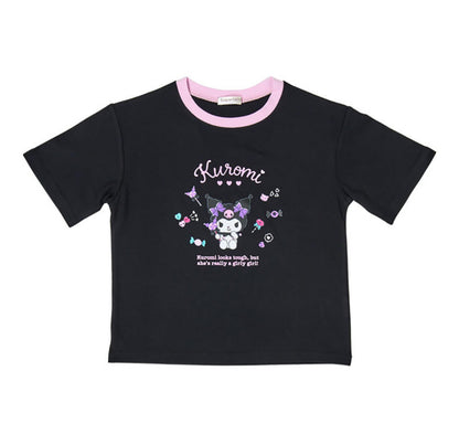 SANRIO KUROMI BLACK KIDS TSHIRT (130 CM)