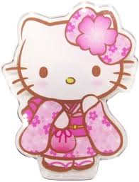 SANRIO JAPAN ORIGINAL HELLO KITTY CHERRY BLOSSOM MAGNET