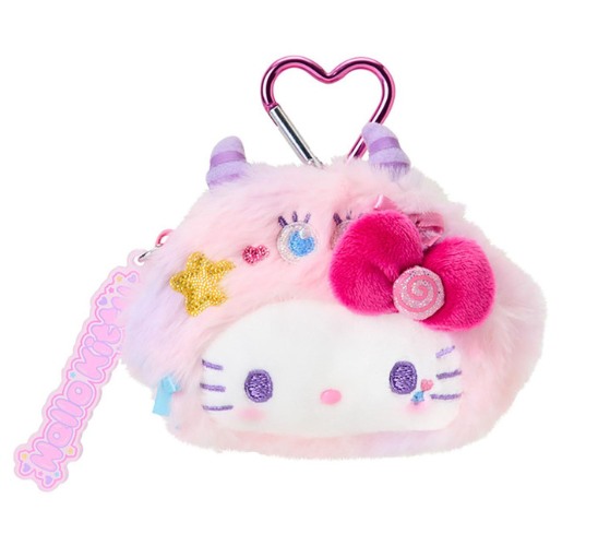 SANRIO ORIGINAL HELLO KITTY COLORFUL POP MONSTER FACE-SHAPED POUCH