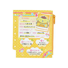 SANRIO JAPAN ORIGINAL POMPOMPURIN MINI POUCH NOSTALGIC PROFILE BOOK ACCESSORY CASE