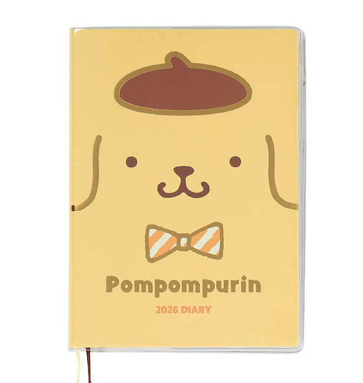 SANRIO ORIGINAL POMPOMPURIN BLOCK TYPE B6 DIARY 2026