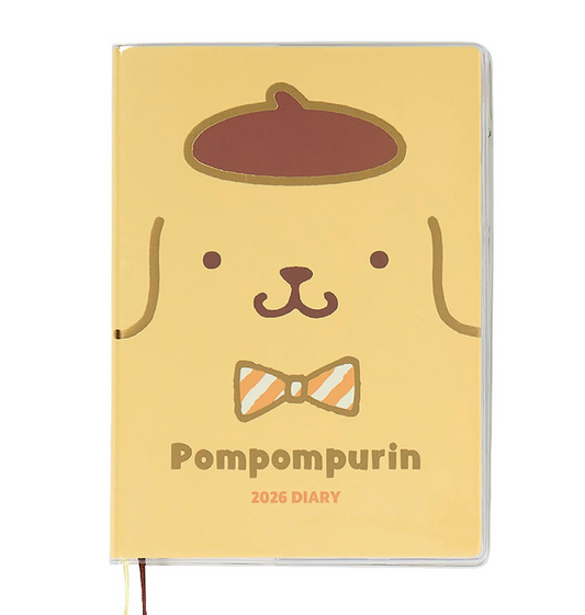 SANRIO ORIGINAL POMPOMPURIN BLOCK TYPE B6 DIARY 2026