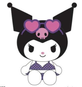 SANRIO KUROMI 12 IN TROPICAL PLUSH