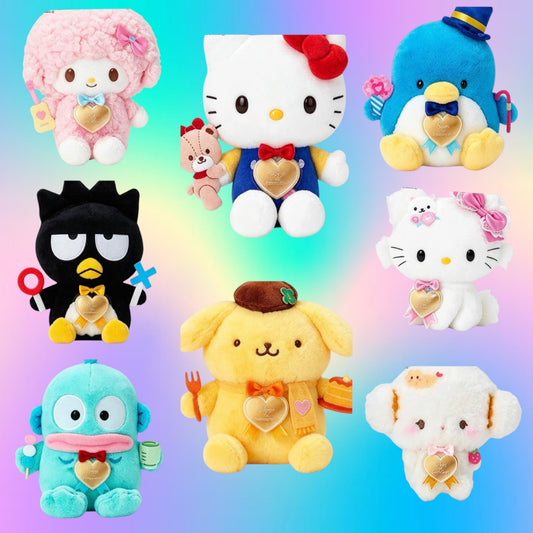 SANRIO ORIGINAL CHARACTERS 55TH ANNIVERSARY PLUSH AND TIN SET A