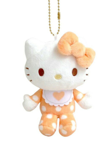 SANRIO ORIGINAL HELLO KITTY MASCOT CHARM / PLUSH BABY COLLECTION ORANGE 2025
