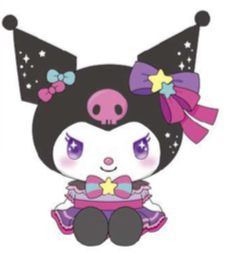 SANRIO KUROMI SPARK BEAN DOLL / PLUSH