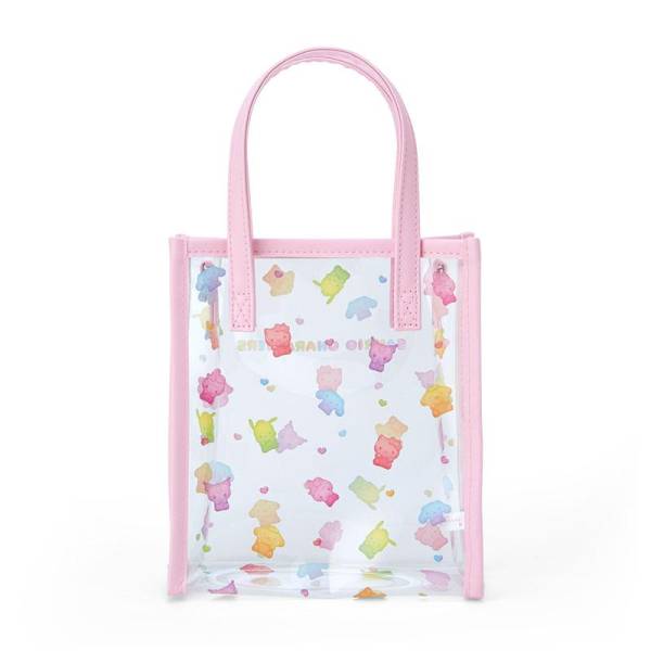 SANRIO JAPAN ORIGINAL GUMMY CANDY TWO WAY CLEAR TOTE BAG