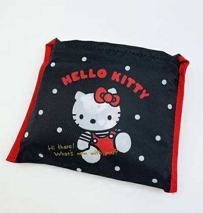SANRIO ORIGINAL HELLO KITTY ECO BAG WITH POCKET BLACK