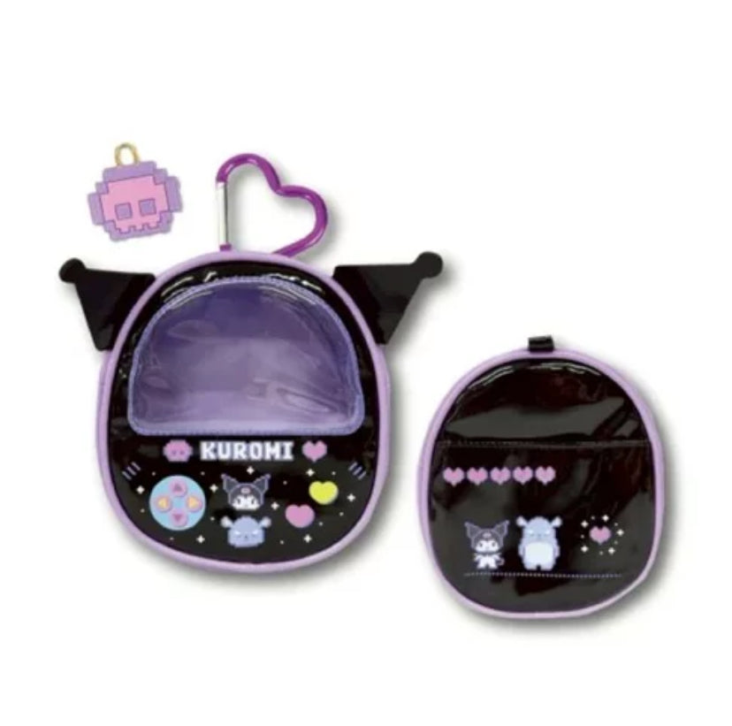 SANRIO ORIGINAL KUROMI MINI POUCH WITH WINDOW GAME STYLE