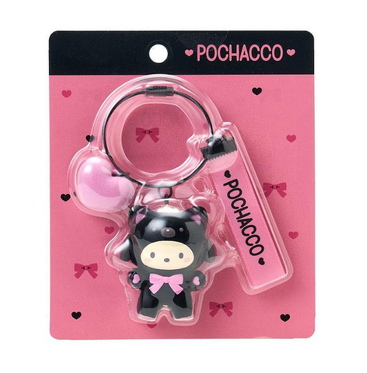 SANRIO ORIGINAL POCHACCO KEYCHAIN BLACK ANIMALS