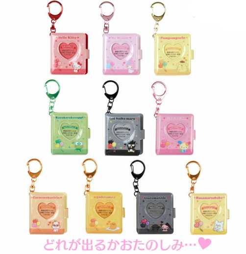 SANRIO JAPAN ORIGINAL CHARACTERS MINI PHOTO ALBUM KEYCHAIN BLIND BOX B