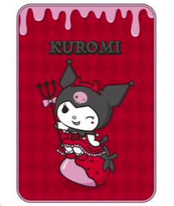 SANRIO KUROMI THROW STRAWBERRY KU