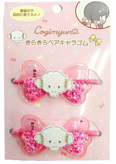 SANRIO JAPAN ORIGINAL COGIMYUN HAIR TIE SET SPARKLING RIBBON