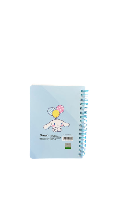 SANRIO CINNAMOROLL SHINING DOUBLE COIL RING NOTEBOOK